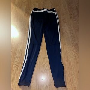 adidas Navy Performance Track Pants with White Trim